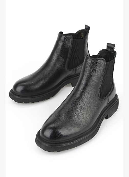 Ziya, Erkek Hakiki Deri Bot 1531007Z8261 Siyah - Görsel 6