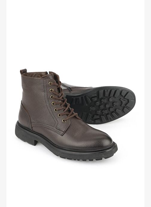 Ziya, Erkek Hakiki Deri Bot 1531007Z8263 Kahve - Görsel 5