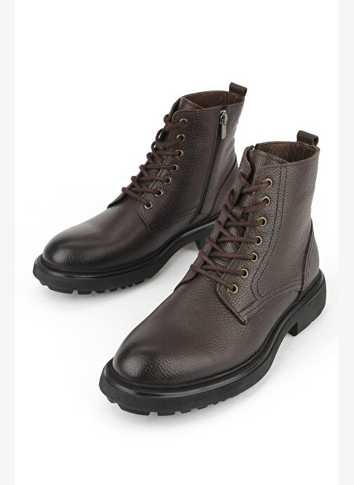 Ziya, Erkek Hakiki Deri Bot 1531007Z8263 Kahve - Görsel 6