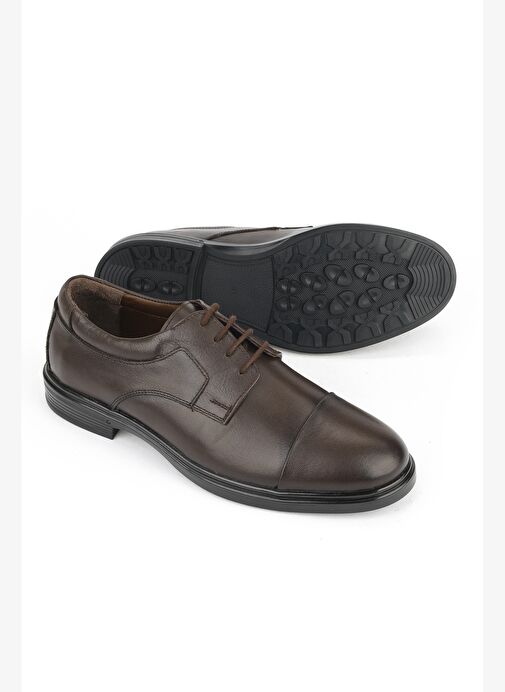 Ziya, Erkek Hakiki Deri Ayakkabı 1531007Z9256 Kahve - Görsel 5