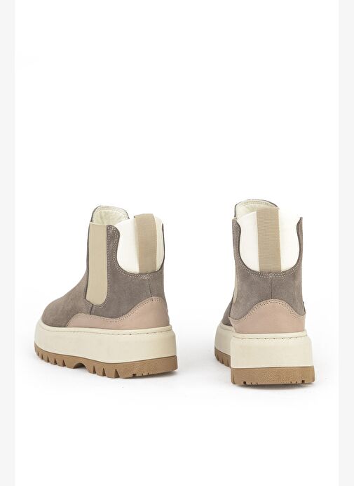 Ziya, Kadın Hakiki Deri Bot 1531020Z194022 Vizon - Görsel 4