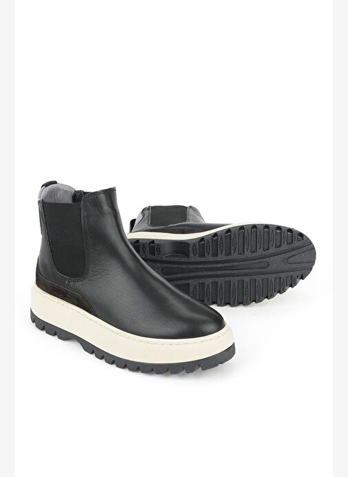 Ziya, Kadın Hakiki Deri Bot 1531020Z19402 Siyah - Görsel 5