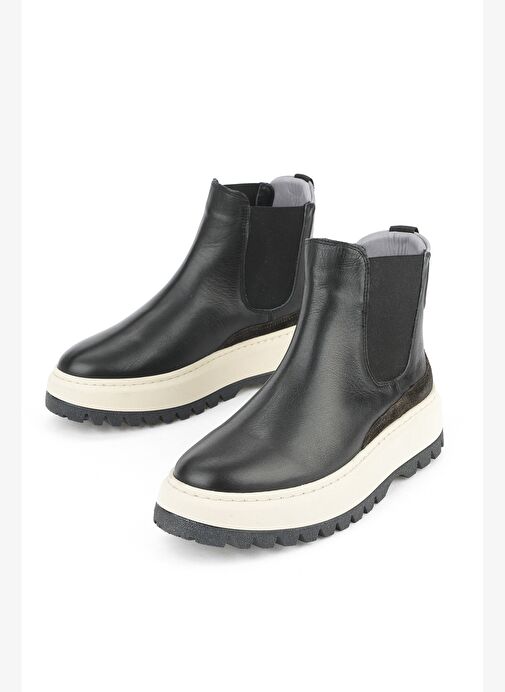 Ziya, Kadın Hakiki Deri Bot 1531020Z19402 Siyah - Görsel 6