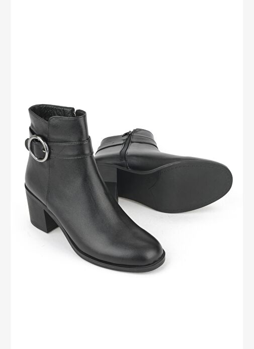 Ziya, Kadın Hakiki Deri Bot 1531020Z301 Siyah - Görsel 5