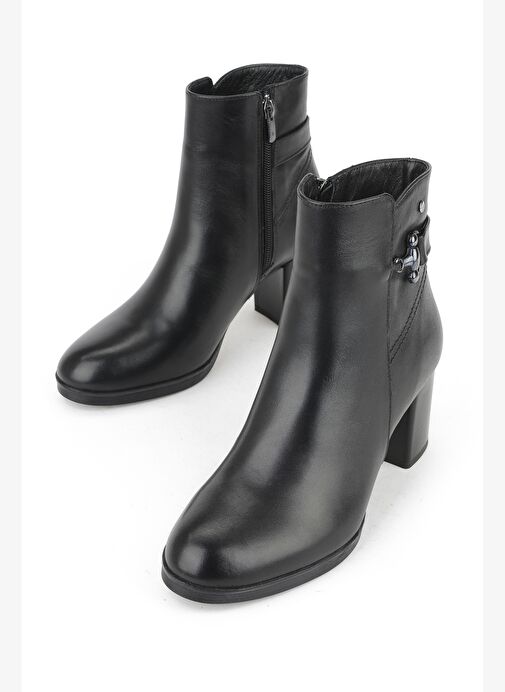 Ziya, Kadın Hakiki Deri Bot 1531022Z7571 Siyah - Görsel 6