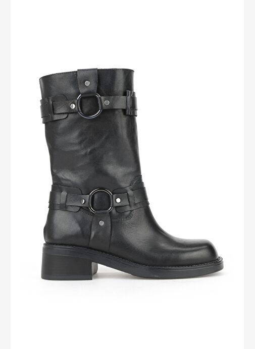 Ziya, Kadın Hakiki Deri Çizme 1531022Z7619 Siyah - Görsel 2