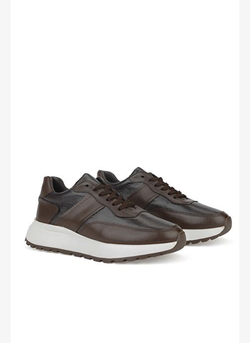 Ziya, Erkek Hakiki Deri Ayakkabı 1531023Z1001 Kahve - Görsel 3