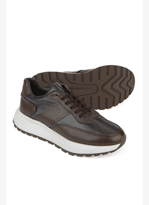 Ziya, Erkek Hakiki Deri Ayakkabı 1531023Z1001 Kahve - Görsel 5