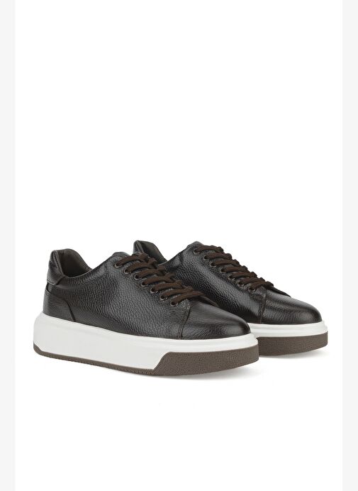 Ziya, Erkek Hakiki Deri Ayakkabı 1531023Z1002 Kahve - Görsel 3