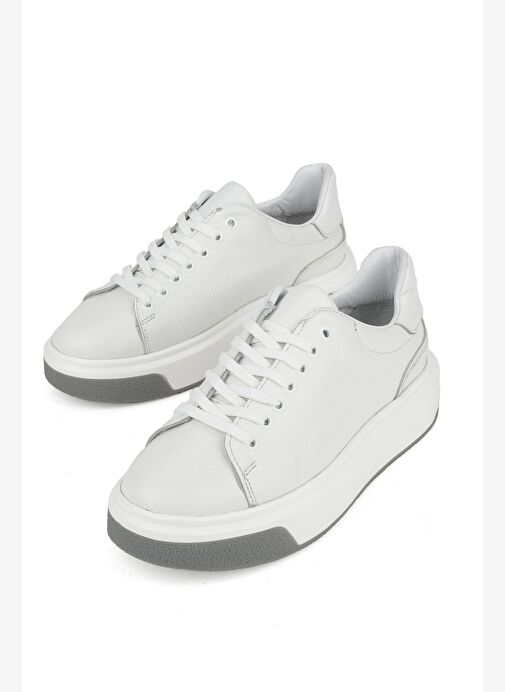 Ziya, Erkek Hakiki Deri Ayakkabı 1531023Z1002 Beyaz - Görsel 6