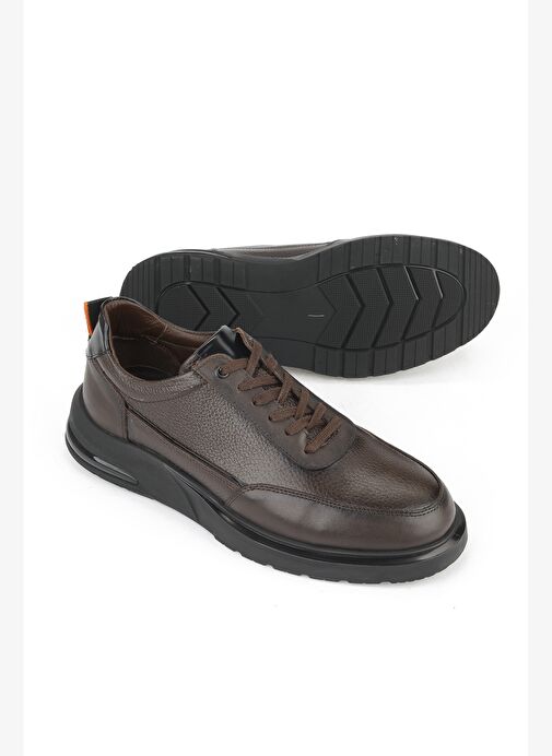 Ziya, Erkek Hakiki Deri Ayakkabı 1531025Z2048 Kahve - Görsel 5