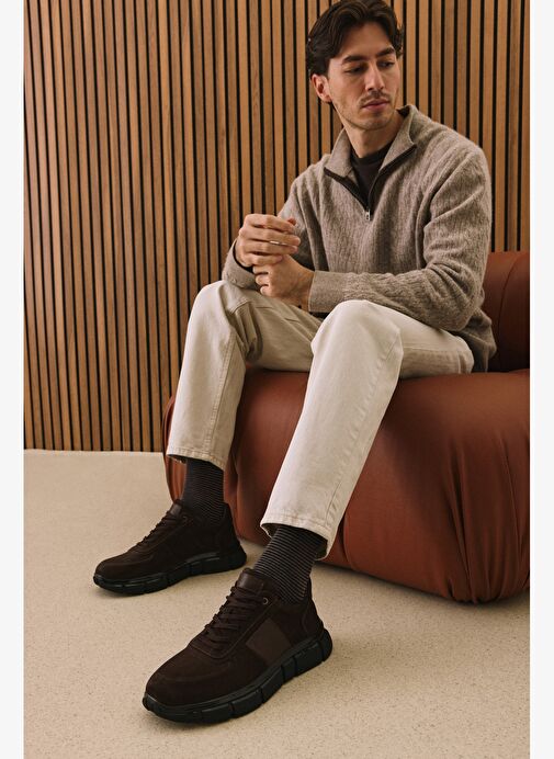 Ziya, Erkek Hakiki Deri Ayakkabı 1531025Z25102 Kahve - Görsel 7