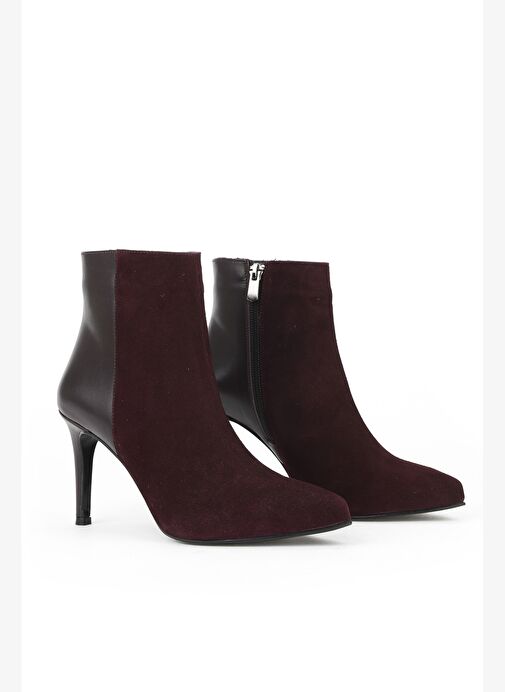 Ziya, Kadın Hakiki Deri Bot 1531030Z25104 Bordo - Görsel 3