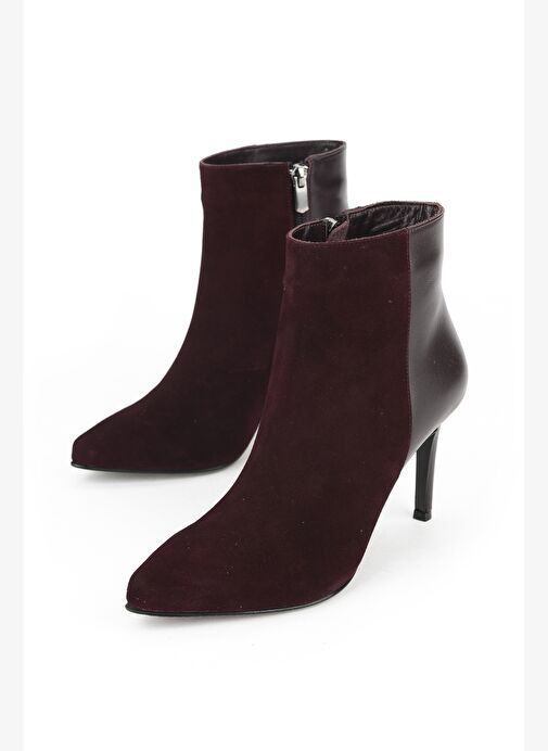 Ziya, Kadın Hakiki Deri Bot 1531030Z25104 Bordo - Görsel 6