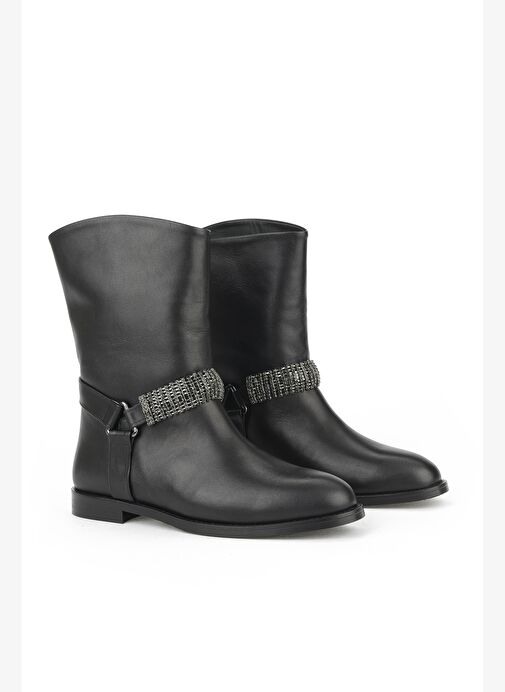 Ziya, Kadın Hakiki Deri Çizme 1531030Z25110 Siyah - Görsel 3