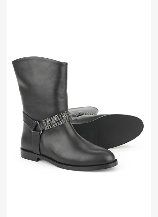 Ziya, Kadın Hakiki Deri Çizme 1531030Z25110 Siyah - Görsel 5