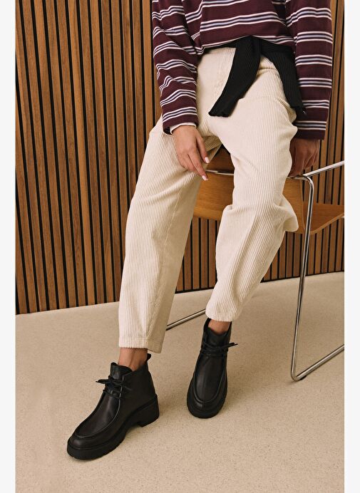 Ziya, Kadın Hakiki Deri Bot 1531030Z2590 Siyah - Görsel 7