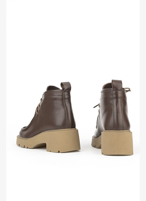 Ziya, Kadın Hakiki Deri Bot 1531030Z2590 Kahve - Görsel 4