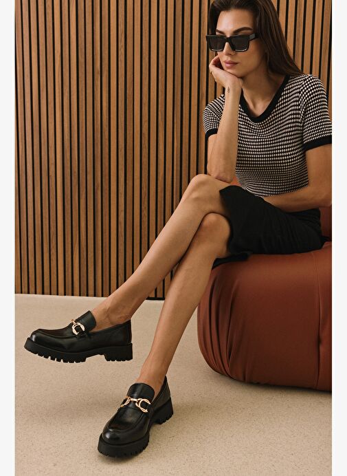 Ziya, Hakiki Deri Kadın Ayakkabı 1531033Z2549 Siyah - Görsel 7