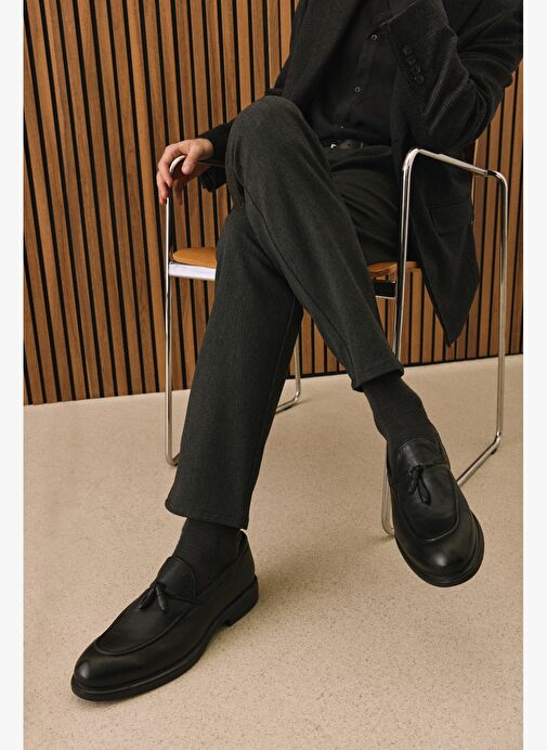 Ziya, Erkek Hakiki Deri Ayakkabı 1531043Z4193 Siyah - Görsel 7