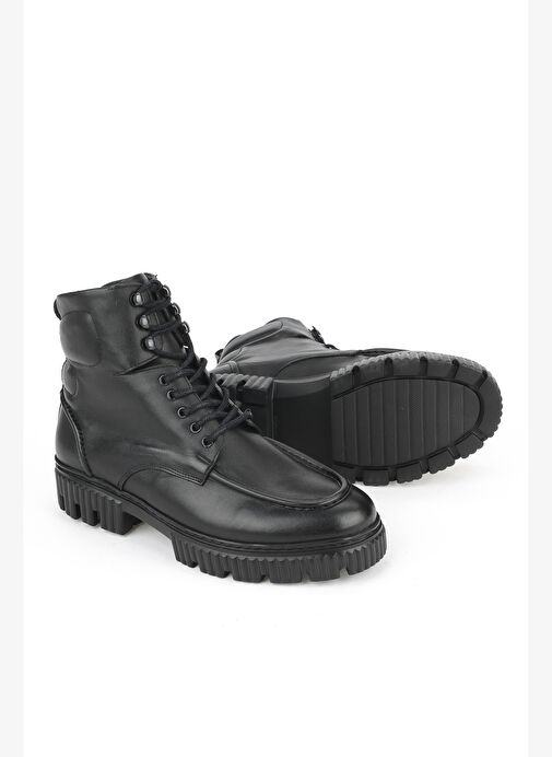 Ziya, Erkek Hakiki Deri Bot 1531043Z54063 Siyah - Görsel 5