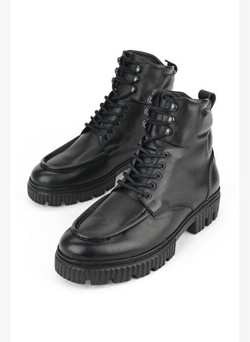 Ziya, Erkek Hakiki Deri Bot 1531043Z54063 Siyah - Görsel 6