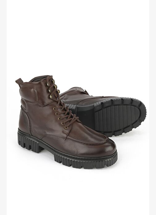 Ziya, Erkek Hakiki Deri Bot 1531043Z54063 Kahve - Görsel 5