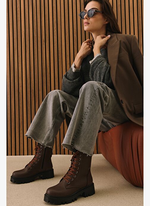 Ziya, Kadın Bot 1531044Z4001 Kahve - Görsel 7