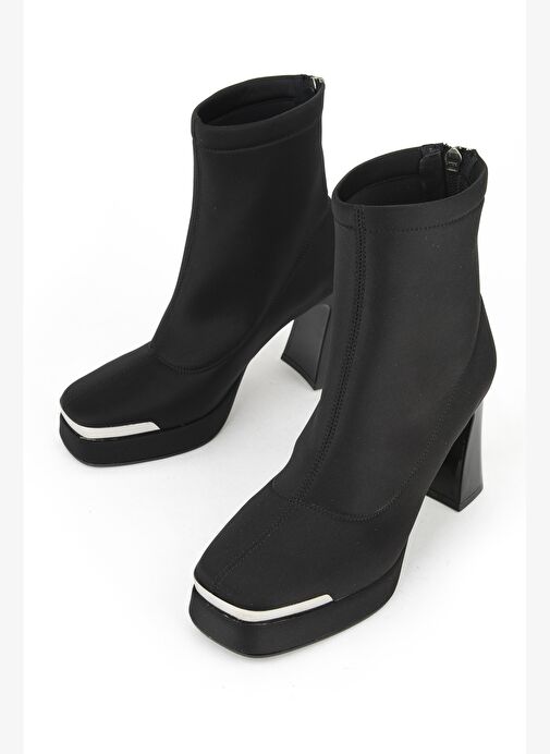 Ziya, Kadın Scuba Bot 1531050Z26105158K Siyah - Görsel 5