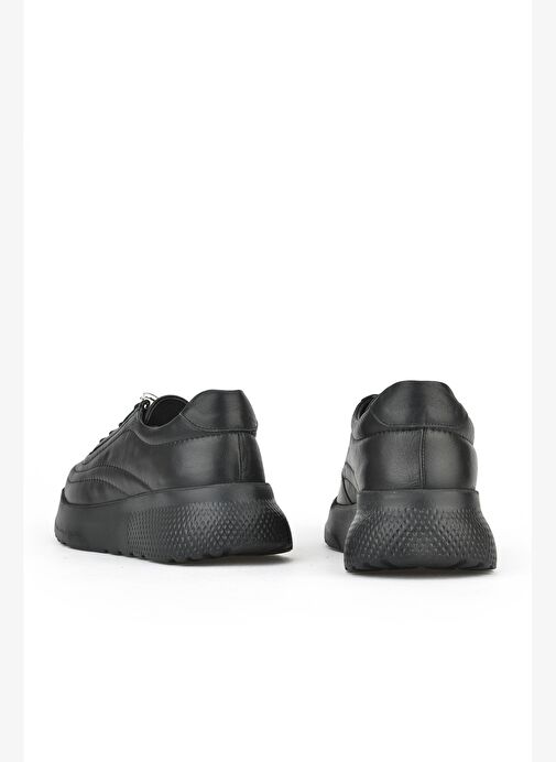 Ziya, Kadın Hakiki Deri Sneaker 1531050Z2650F100K Siyah - Görsel 4