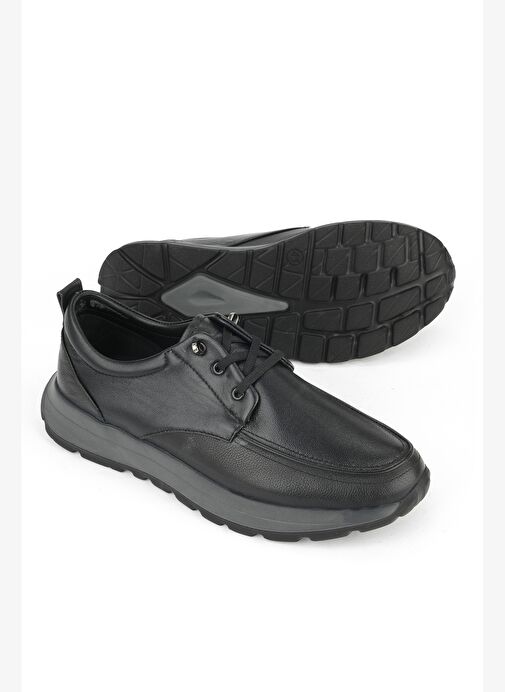 Ziya, Erkek Hakiki Deri Konfor Ayakkabı 15310Z809 Siyah - Görsel 5