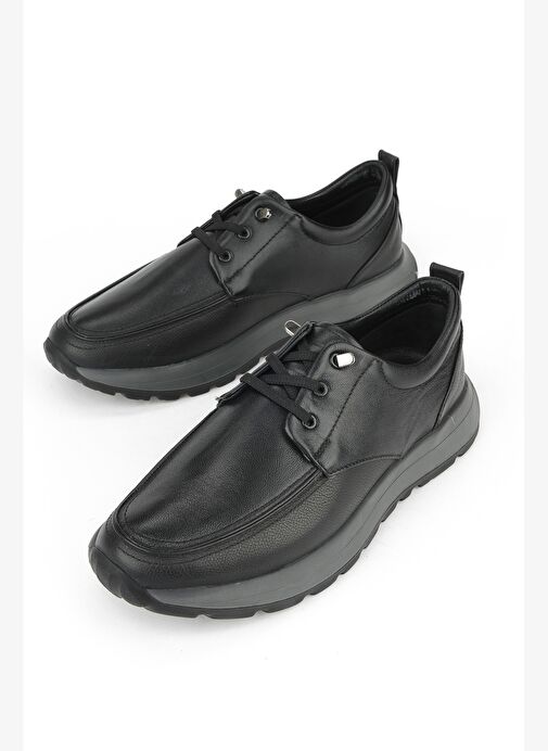 Ziya, Erkek Hakiki Deri Konfor Ayakkabı 15310Z809 Siyah - Görsel 6