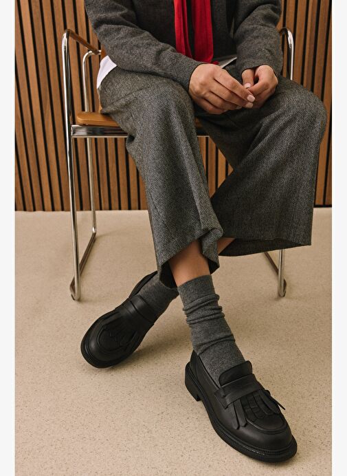 Ziya, Kadın Hakiki Deri Ayakkabı 153111Z22402 Siyah - Görsel 7