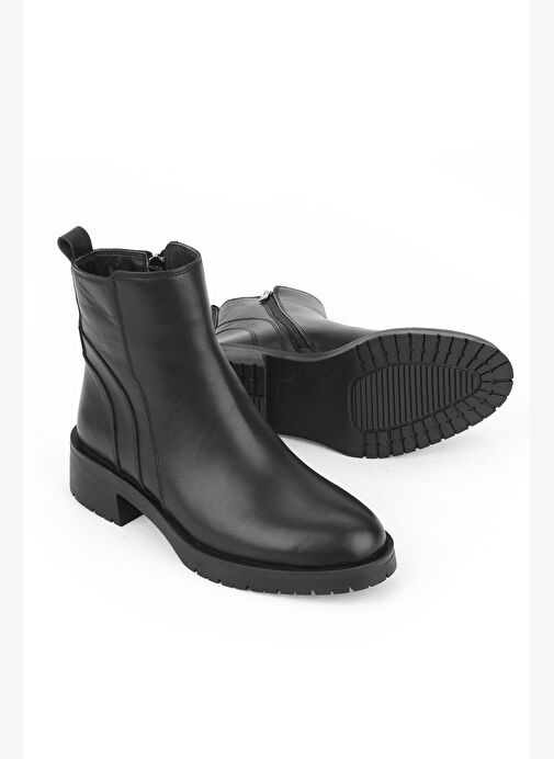 Ziya, Kadın Hakiki Deri Bot 153359Z622 Siyah - Görsel 5