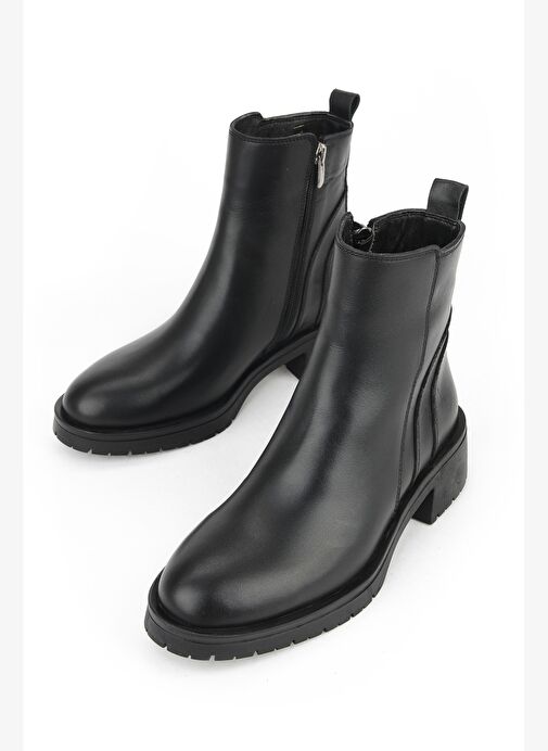 Ziya, Kadın Hakiki Deri Bot 153359Z622 Siyah - Görsel 6