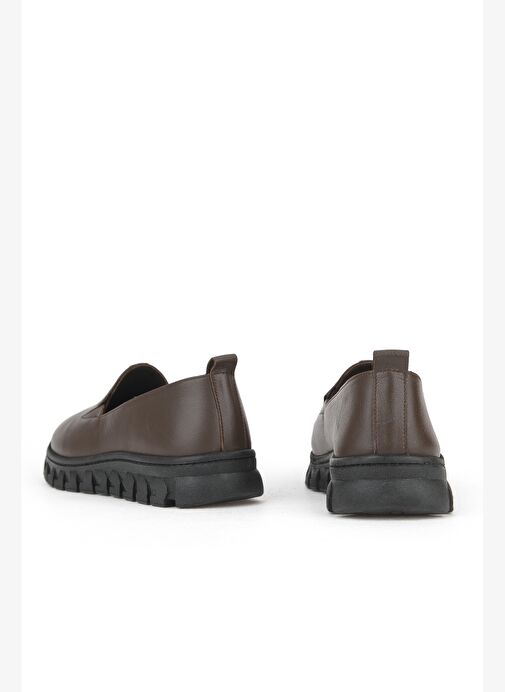 Ziya, Kadın Hakiki Deri Konfor Ayakkabı 153387Z02025 Kahve - Görsel 4