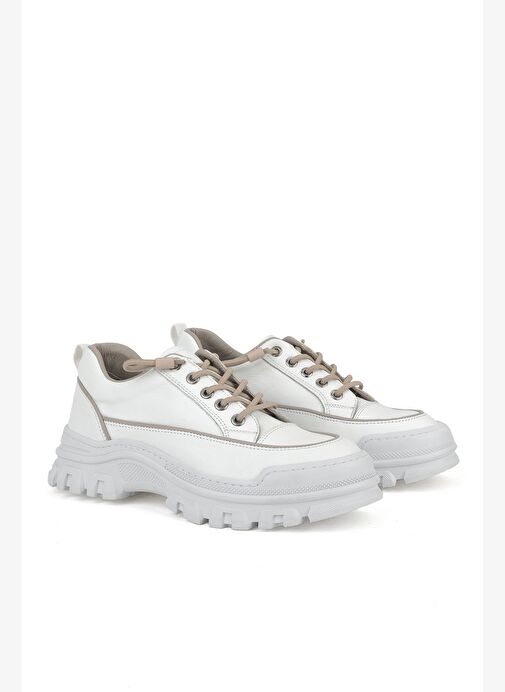 Ziya, Kadın Hakiki Deri Ayakkabı 153387Z200 Beyaz - Görsel 3