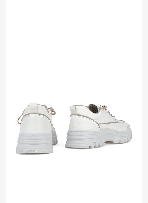 Ziya, Kadın Hakiki Deri Ayakkabı 153387Z200 Beyaz - Görsel 4