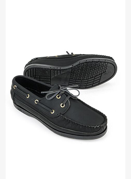 Ziya, Hakiki Deri Erkek Günlük Ayakkabı 153423Z292 Siyah - Görsel 5