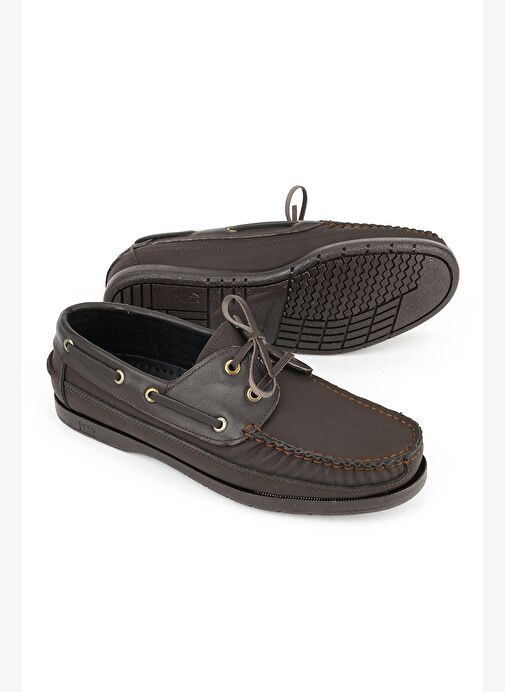 Ziya, Hakiki Deri Erkek Günlük Ayakkabı 153423Z292 Kahve - Görsel 5