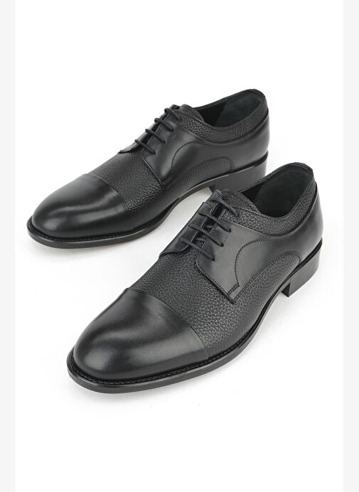 Ziya, Erkek Hakiki Deri Ayakkabı 15350Z1030 Siyah - Görsel 6