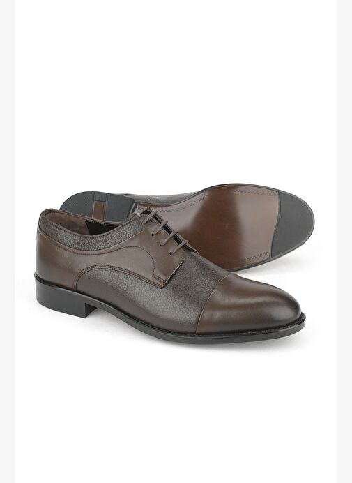 Ziya, Erkek Hakiki Deri Ayakkabı 15350Z1030 Kahve - Görsel 5