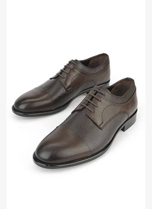 Ziya, Erkek Hakiki Deri Ayakkabı 15350Z1030 Kahve - Görsel 6