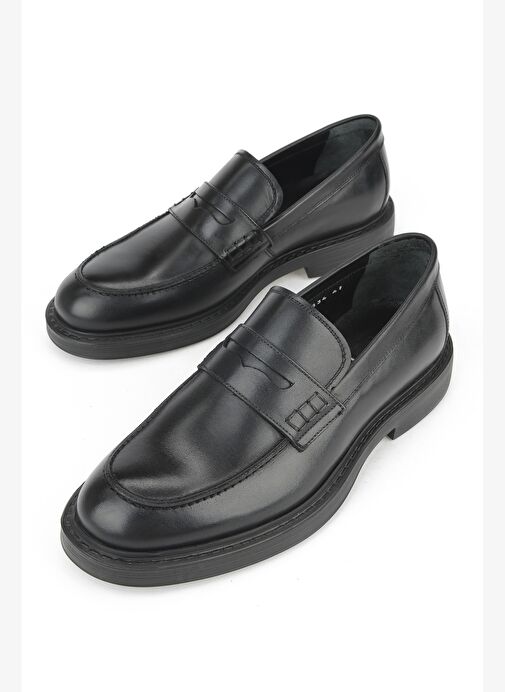 Ziya, Erkek Hakiki Deri Ayakkabı 15350Z1112 Siyah - Görsel 6