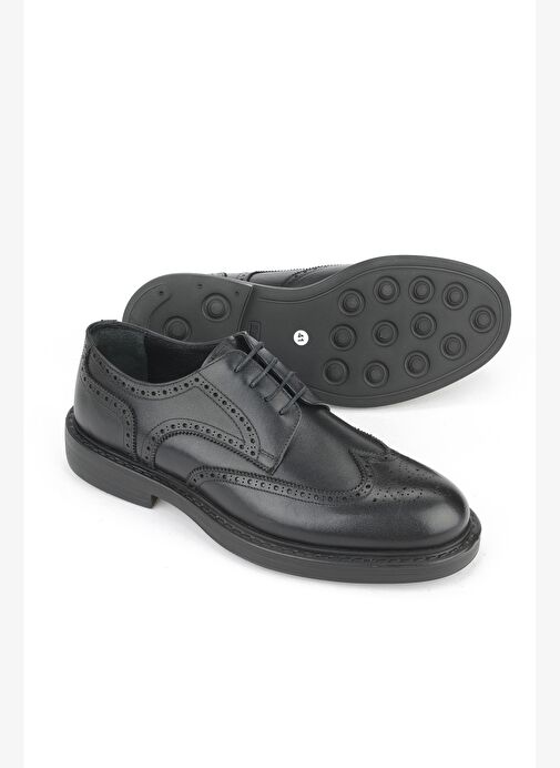 Ziya, Erkek Hakiki Deri Ayakkabı 15350Z1116 Siyah - Görsel 5