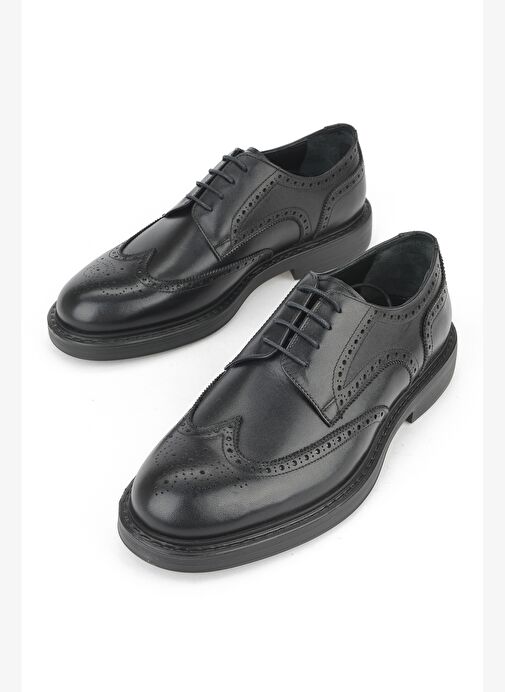 Ziya, Erkek Hakiki Deri Ayakkabı 15350Z1116 Siyah - Görsel 6