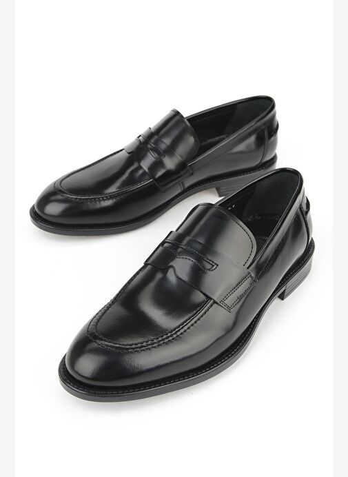 Ziya, Erkek Hakiki Deri Ayakkabı 15350Z1120 Siyah - Görsel 6