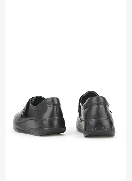 Ziya, Kadın Hakiki Deri Konfor Ayakkabı 15355Z2417 Siyah - Görsel 4