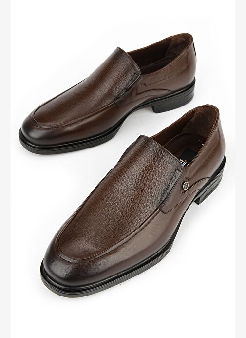 Ziya, Erkek Hakiki Deri Ayakkabı 153745Z27603 Kahve - Görsel 6