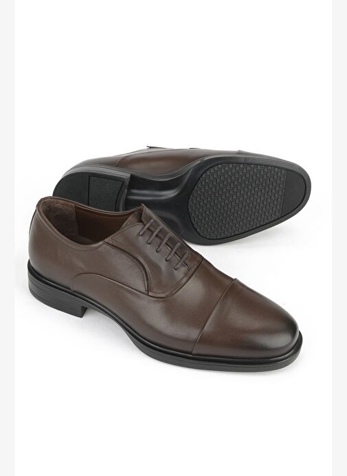 Ziya, Erkek Hakiki Deri Ayakkabı 153745Z276141 Kahve - Görsel 5